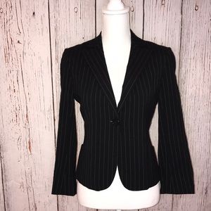 Max studio pin stripe black blazer